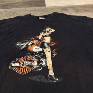 vintage Harley Davidson hot chick Calgary Alberta t shirt